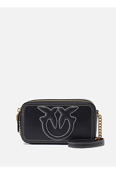 PİNKO Τσάντα Carrie Mini, τσάντα ώμου, δερμάτινη, 18 εκ.