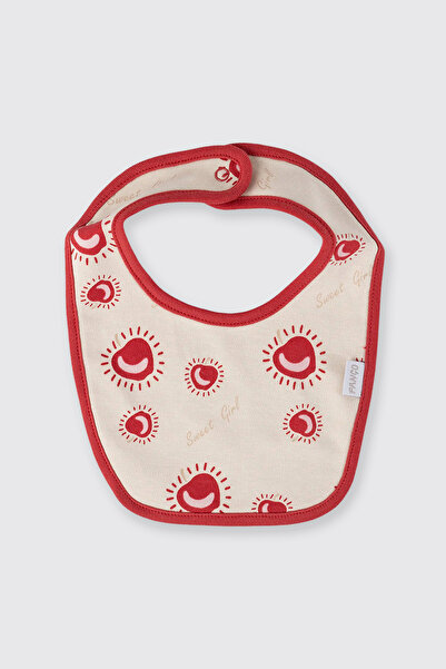 Panço Yenidoğan Baskı Detaylı Bej Önlük