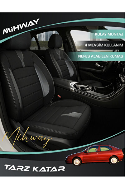 Mihway BETELGEUSE سلسلة سوداء لغطاء مقعد سيارة ALFA Romeo 146 مجموعة كاملة