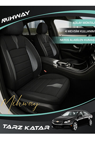 Mihway غطاء مقعد سيارة شيفروليه كروز من سلسلة BETELGEUSE باللون الأسود، مجموع...