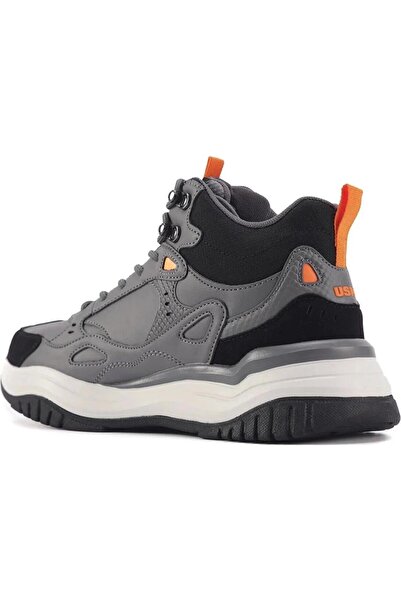 U.S. Polo Assn. U.S.POLO ASSN.MARCEL HI 3PR GRİ SİYAH COMFORT CASUAL SPOR BOT
