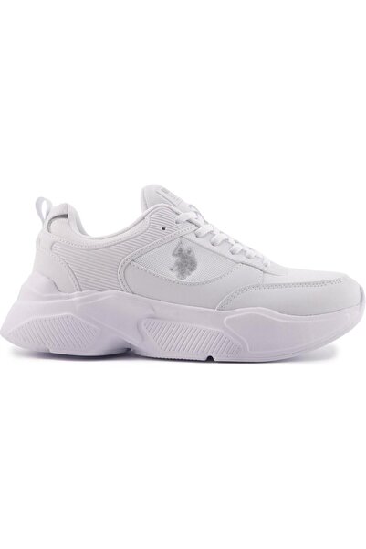 U.S. Polo Assn. U.S.POLO ASSN VIOLET 3PR BEYAZ COMFORT CASUAL GÜNLÜK SPOR AYAKKABISI