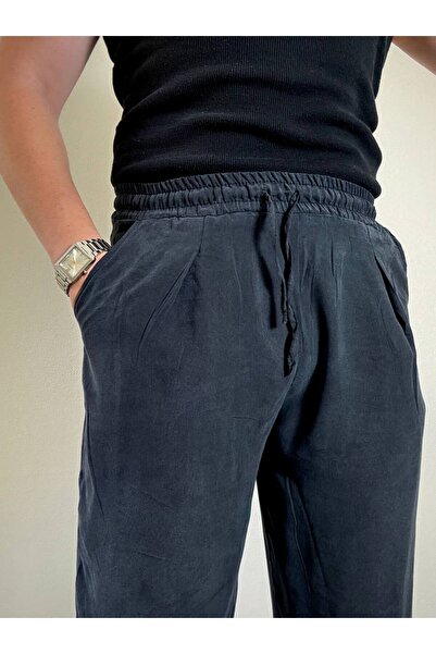 Arvens Lacivert Ares Erkek Yazlık Keten Pantolon Nefes Alan Kumaş Rahat Kesim Modern Stil Günlük Tarz Uygun