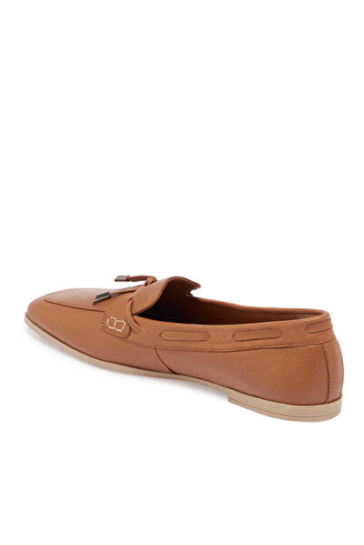 Tergan Taba Hakiki Deri Kadın Loafer - K24I1AY67450-A29