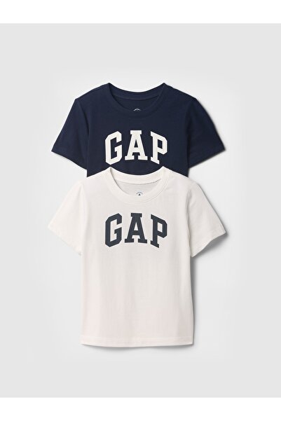 GAP Erkek Bebek Lacivert Logo 2'li T-Shirt