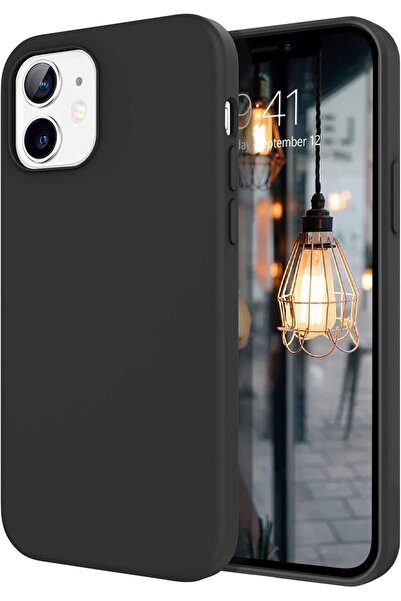 HyperAge iPhone 12 / 12 Pro Kılıf İçi Kadife Darbeye Dayanıklı Yumuşak Siliko...