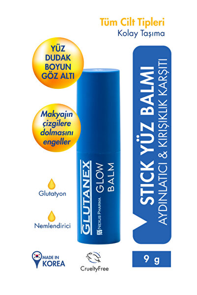 GLUTANEX Glow Balm | Glutatyon + Peptid İçerikli Aydınlatıcı Nem Balm’ı 9gr —...