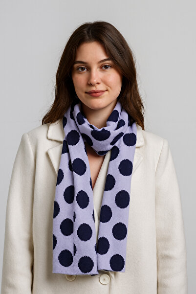 Sebir Moda Eșarfă de tricotat cu model cu buline