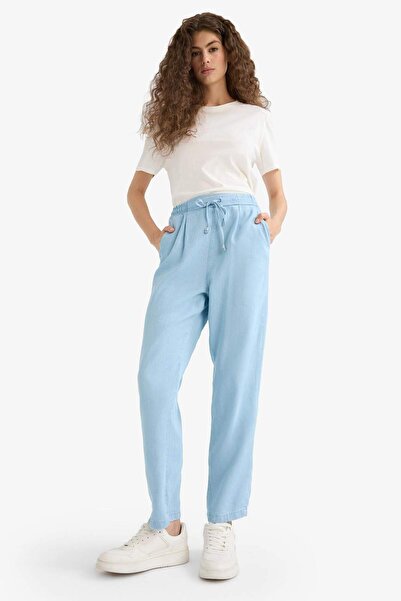 DeFacto Pull On Carrot Fit Yüksek Bel Bilek Boy Yıkamalı Pantolon D8236AX25SM