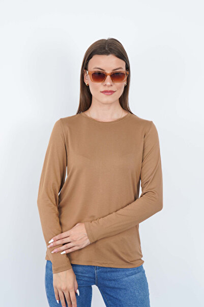 penyebizden Γυναικείο μπλουζάκι βισκόζης - Κανέλα