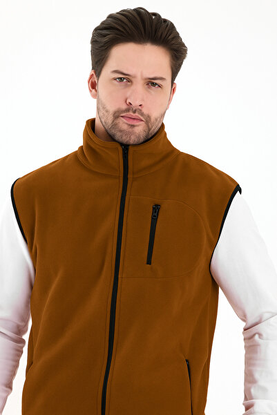 monox Men's Full Zipper Sports Fleece Vest