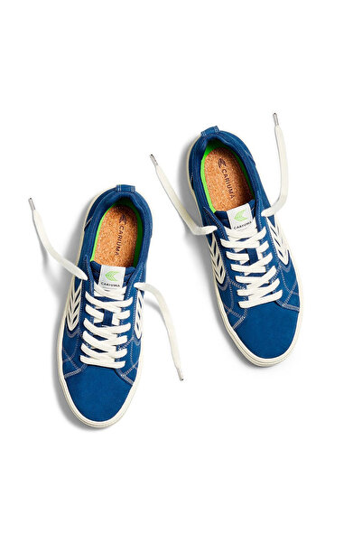 Cariuma 400807U16M - CATIBA PRO Low Suede Mavi Süet Erkek Günlük Spor Ayakkabı