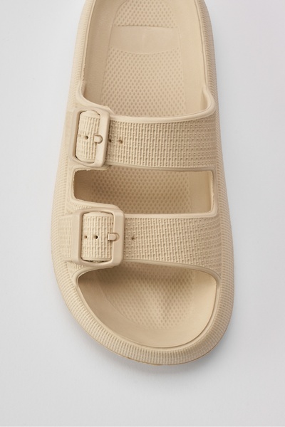 OZYO Lily Kemik Çift Bant Eva Platfrom Günlük Yazlık Plaj Terliği