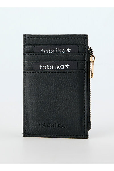 Fabrika Siyah Kadın Deri Kartlık Frk 522 Flt Deri Siyah