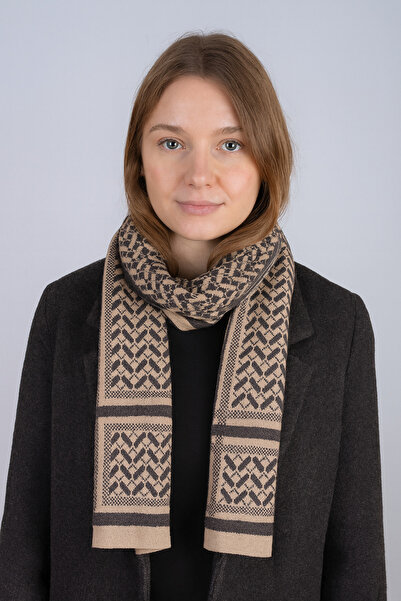 Sebir Moda Ethnic Patterned Knitwear Scarf