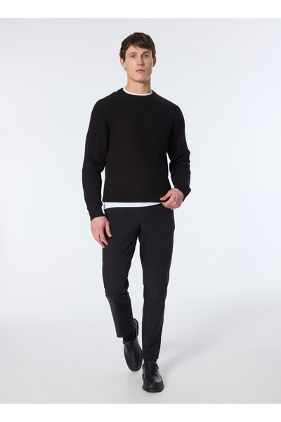 Jack & Jones Crew Neck Regular Fit Black Men's Sweater 12262127_Jorcody Knit Crew Neck