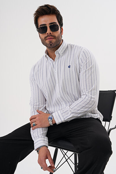 Catto Peak Ανδρικό κανονικό πουκάμισο 100% βαμβακερό που απομακρύνει τον ιδρώτα