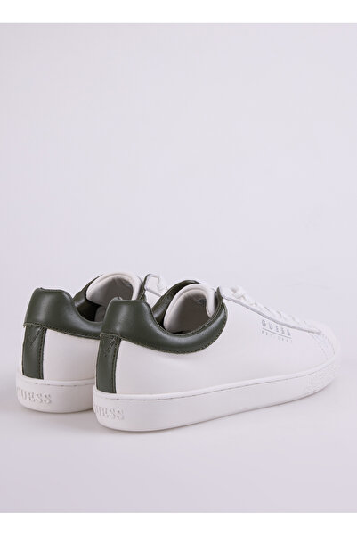 Guess Beyaz-Yeşil Erkek Deri Sneaker FMTNOLFAB12