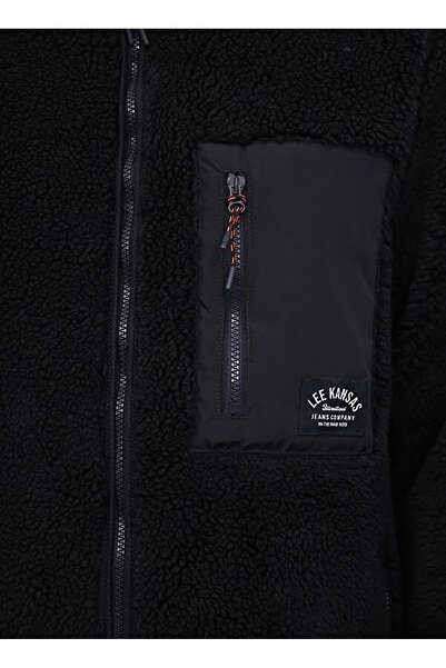 Lee Ανδρικό μπουφάν Sherpa με λεπτομέρεια τσέπης μπλε