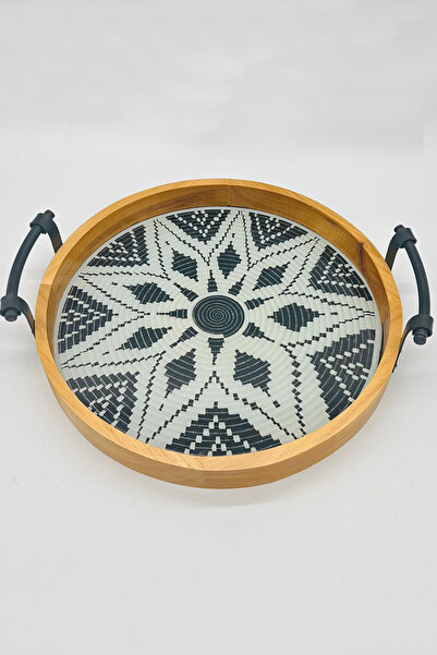 Generic Elegant wooden serving tray