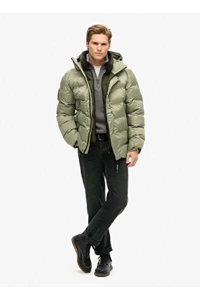 SUPERDRY Yeşil Erkek Mont M5011902AVCH_HOODED CITY GRAPHIC PU