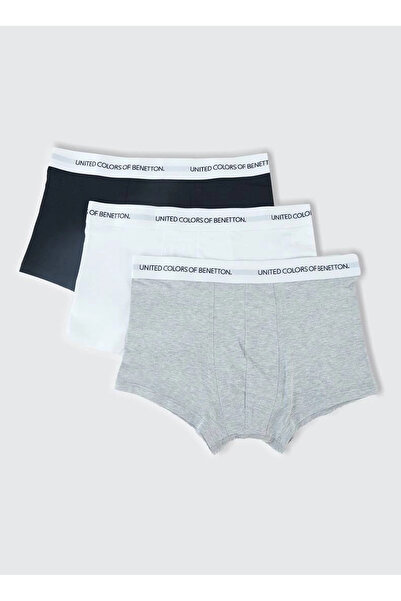 Benetton Gri Erkek Boxer 624A3OP82X00Y901XL