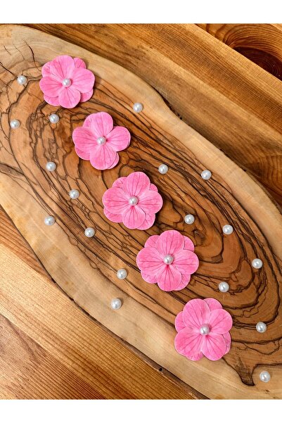 Kara Art İncili Islak Ortanca Yapay Hazır Çiçek - 20 Adet- PEMBE