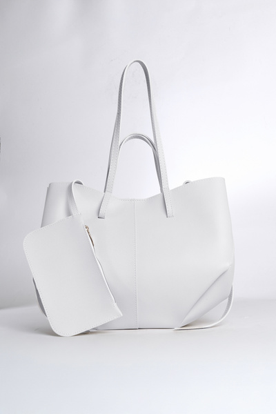 macsoo Women's White Cyme Polen Hand and Shoulder Pinterest Bag