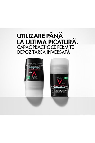 Vichy Deodorant roll-on extra puternic, Roll-On, 50 ml