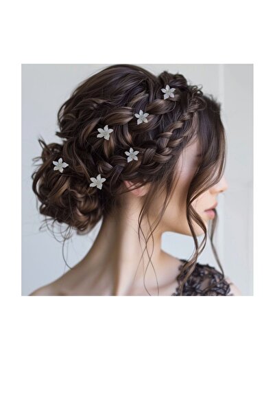 ASİMEL TASARIM 20 adet papatya saç aksesuarı düğün kına nikah nişan