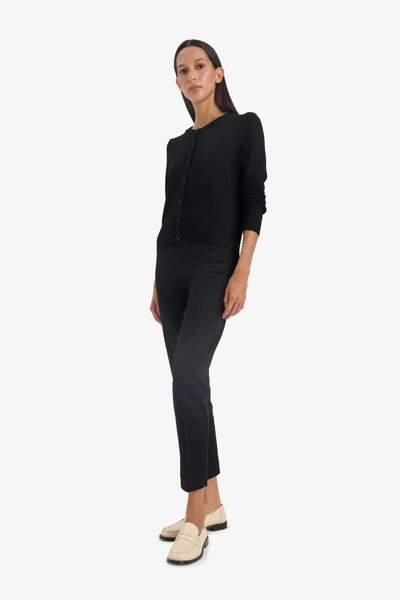 DeFacto Sigaret Saten Kumaş Pantolon Normal Bel Basic Düz Beli Lastikli Düz Paça J8743az25sm