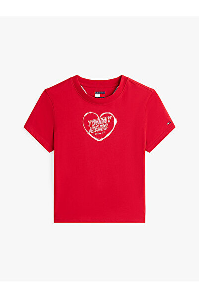 Tommy Hilfiger Women's red s/s t-shirt