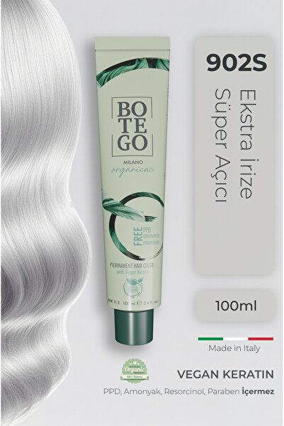 botegohair Organica Organik Saç Boyası - 902 S Ekstra İrize Süper Açıcı 100 m...