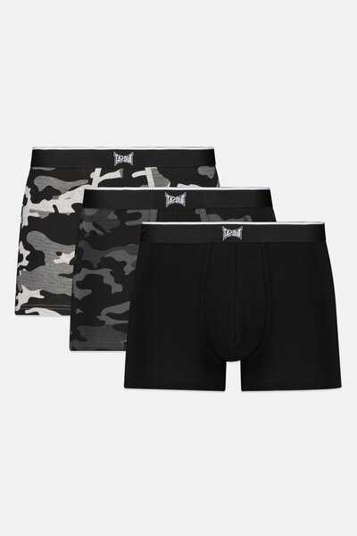 Tapout Men 3 Pieces Camouflage Boxer Briefs, Multicolor
