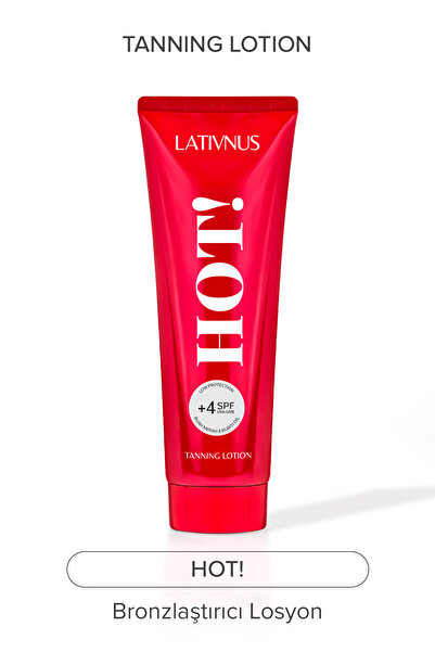 lativnus Hot! Nemlendirici Sıkılaştırıcı Bronzlaştırıcı Losyon SPF 4 - 250 ml