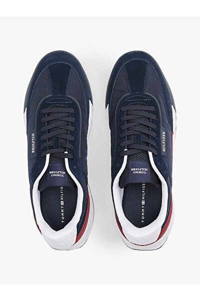 Tommy Hilfiger Lacivert Erkek Sneaker RETRO RUNNER NYLON MIX