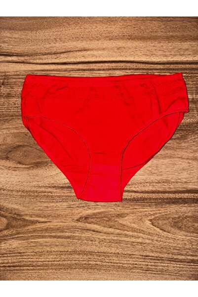 AZOSEV Dantelli Kırmızı Renk Külot 3'lü