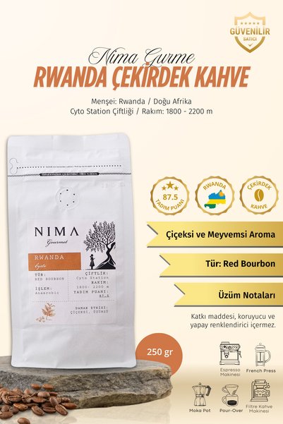 Nima Gurme Rwanda Coffee Beans 250 Gr
