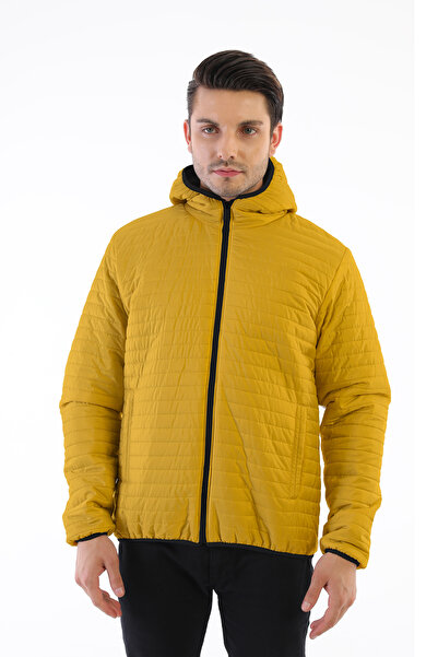 D1fference Ανδρικό εξαιρετικά ελαφρύ πράσινο αθλητικό παλτό - αντιανεμικό, φορητό, γεμισμένο με ίνες