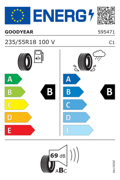 Goodyear 235/55R18 100V EAGLE SPORT 2 SUV Üretim 2024 Oto Yaz Lastiği