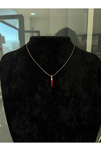 Kokoş İşler Kırmızı Enerji Şans Kolyesi