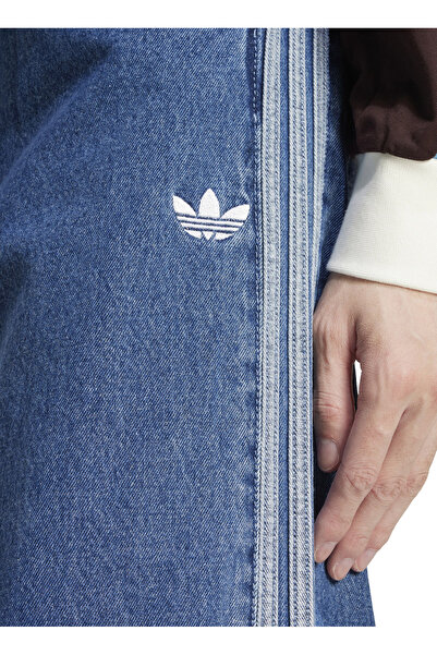 adidas Adicolor Firebird Erkek Mavi Jean Pantolon (JC6234)