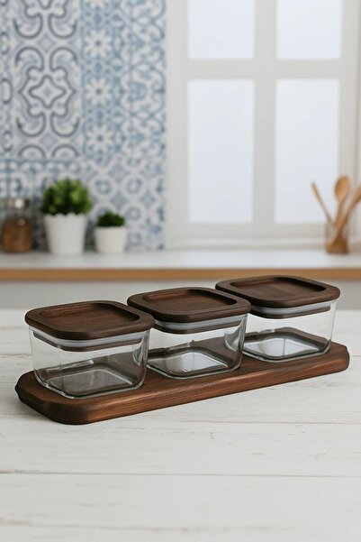 Bambum Nero - Enzo - 7 Piece Glass Breakfast Set Breakfast Set