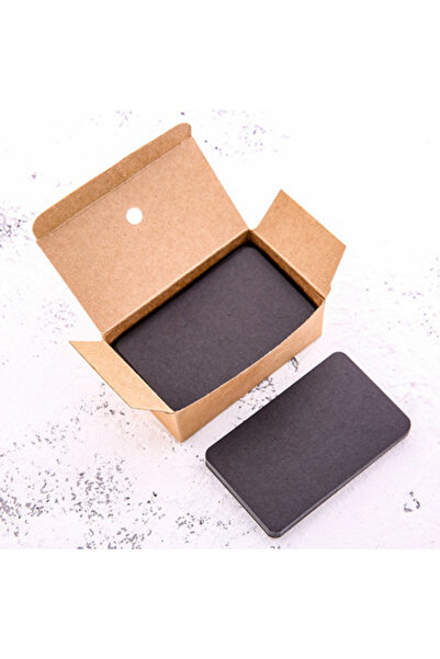 Choice بطاقة عمل فارغة ملونة من ورق الكرافت الأسود 100 قطعة/صندوق، رسالة، بطا...