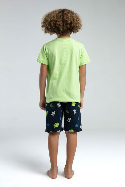 Rolypoly Boy's Green Bermuda Suit