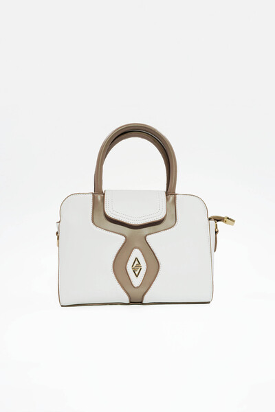 Aron Atelier Soley White Matte Shiny Women's Handbag