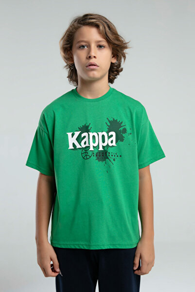 Kappa Boy's Green T-Shirt