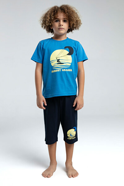 Rolypoly Boy's Blue Capri Set