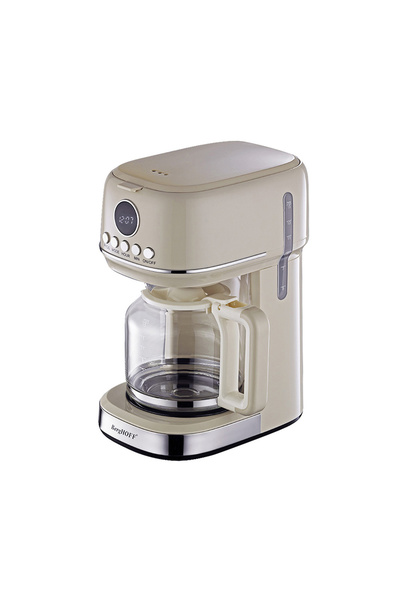 Berghoff Gem Retro Filtre Kahve Makinesi Vanilya Krem