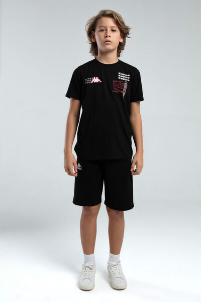 Kappa Boy's Black T-Shirt